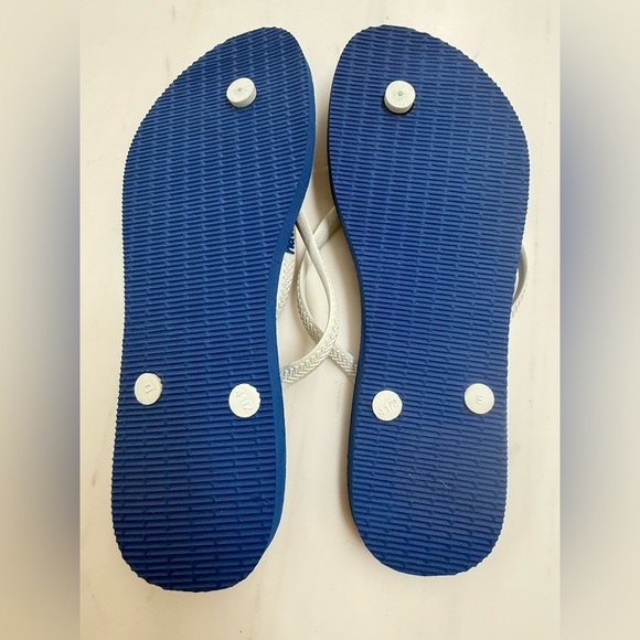 Havaianas Slim Dodgers Blue Flip Flops with White Logo NWT - Picture 4 of 4